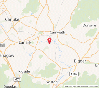 Map of Pettinain, ScotlandScotland