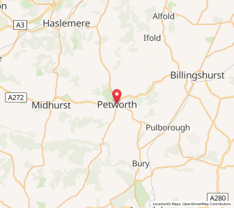 Map of Petworth, EnglandEngland