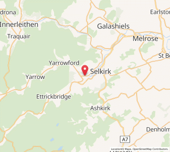 Map of Philiphaugh, ScotlandScotland