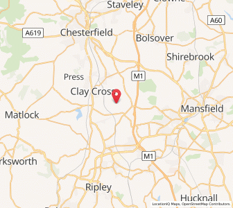 Map of Pilsley, EnglandEngland