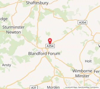 Map of Pimperne, EnglandEngland