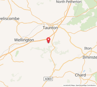 Map of Pitminster, EnglandEngland