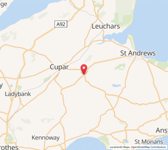 Map of Pitscottie, ScotlandScotland