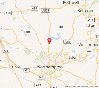 Map of Pitsford, EnglandEngland