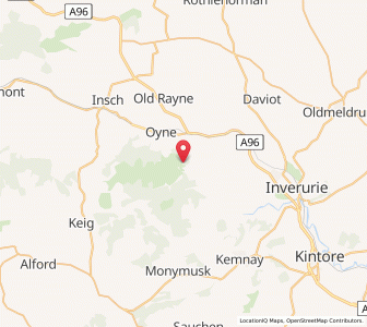 Map of Pittodrie, ScotlandScotland