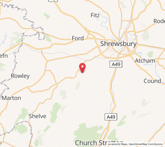 Map of Plealey, EnglandEngland