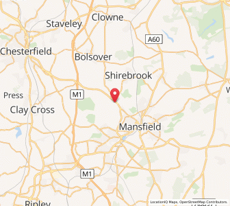 Map of Pleasley, EnglandEngland