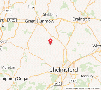 Map of Pleshey, EnglandEngland