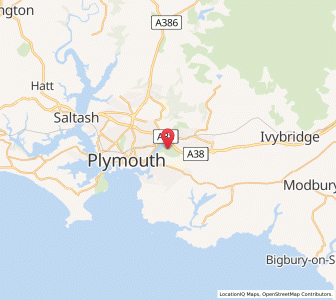 Map of Plympton Erle, EnglandEngland