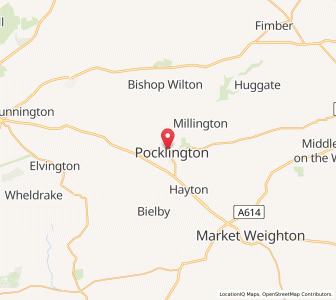 Map of Pocklington, EnglandEngland