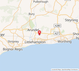 Map of Poling, EnglandEngland