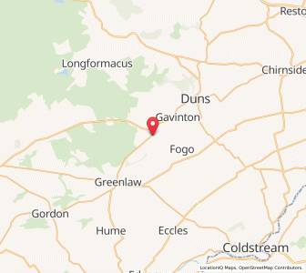 Map of Polwarth, ScotlandScotland