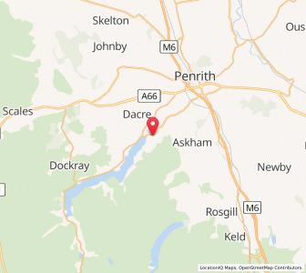Map of Pooley Bridge, EnglandEngland