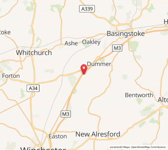 Map of Popham, EnglandEngland