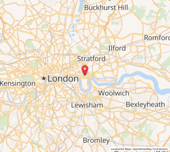 Map of Poplar, EnglandEngland