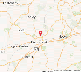 Map of Popley, EnglandEngland