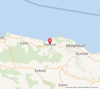 Map of Porlock, EnglandEngland