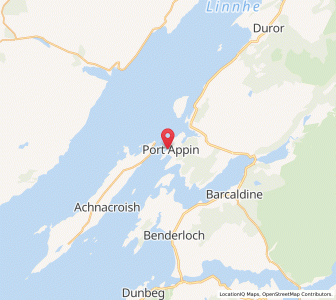 Map of Port Appin, ScotlandScotland