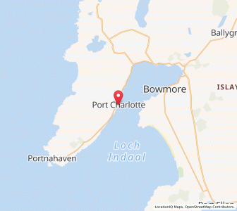 Map of Port Charlotte, ScotlandScotland