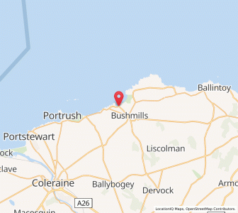 Map of Portballintrae, Northern IrelandNorthern Ireland