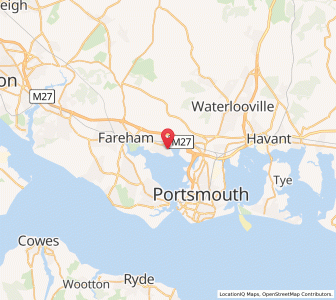 Map of Portchester, EnglandEngland