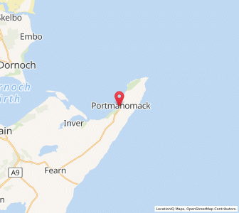 Map of Portmahomack, ScotlandScotland