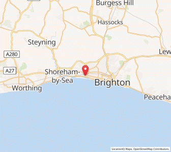 Map of Portslade-by-Sea, EnglandEngland