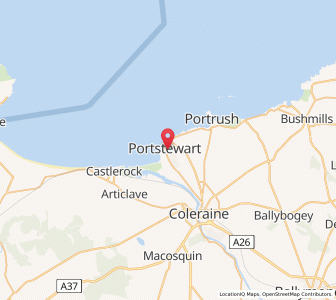 Map of Portstewart, Northern IrelandNorthern Ireland
