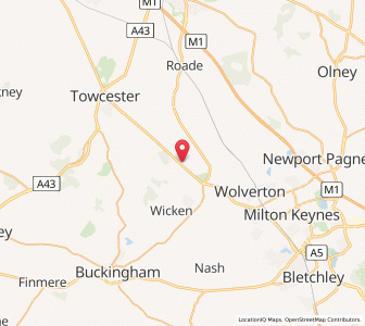 Map of Potterspury, EnglandEngland