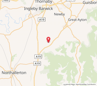 Map of Potto, EnglandEngland