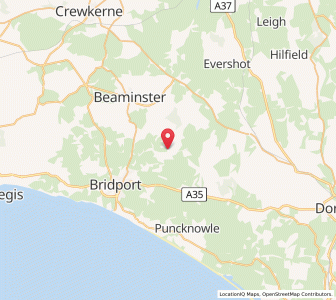 Map of Powerstock, EnglandEngland