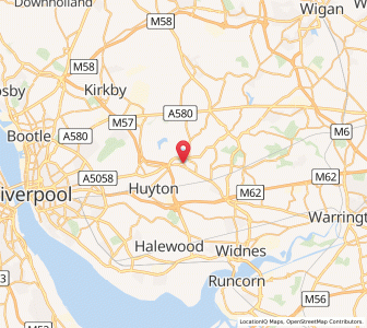 Map of Prescot, EnglandEngland