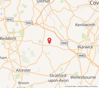 Map of Preston Bagot, EnglandEngland