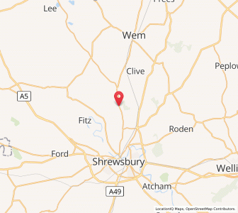 Map of Preston Gubbals, EnglandEngland
