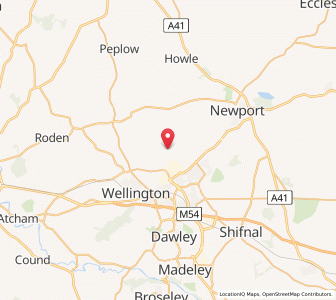 Map of Preston upon the Weald Moors, EnglandEngland