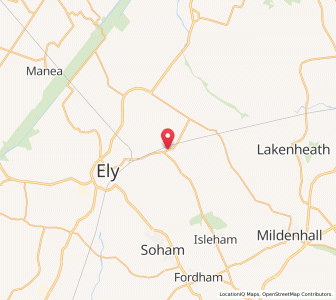 Map of Prickwillow, EnglandEngland