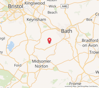 Map of Priston, EnglandEngland