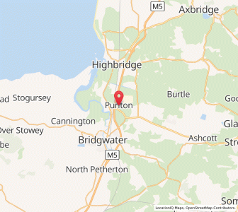 Map of Puriton, EnglandEngland