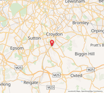 Map of Purley, EnglandEngland