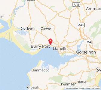 Map of Pwll, WalesWales