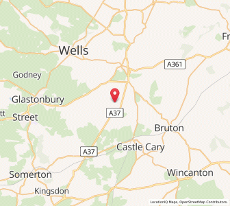 Map of Pylle, EnglandEngland