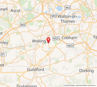 Map of Pyrford, EnglandEngland