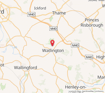 Map of Pyrton, EnglandEngland