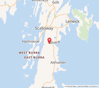 Map of Quarff, ScotlandScotland