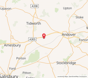 Map of Quarley, EnglandEngland