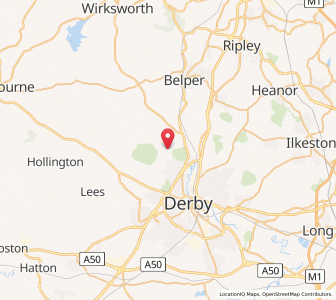 Map of Quarndon, EnglandEngland