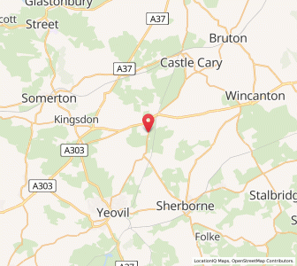 Map of Queen Camel, EnglandEngland