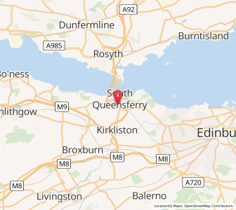 Map of Queensferry, ScotlandScotland