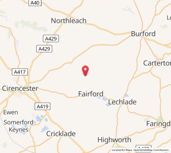 Map of Quenington, EnglandEngland