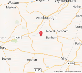 Map of Quidenham, EnglandEngland